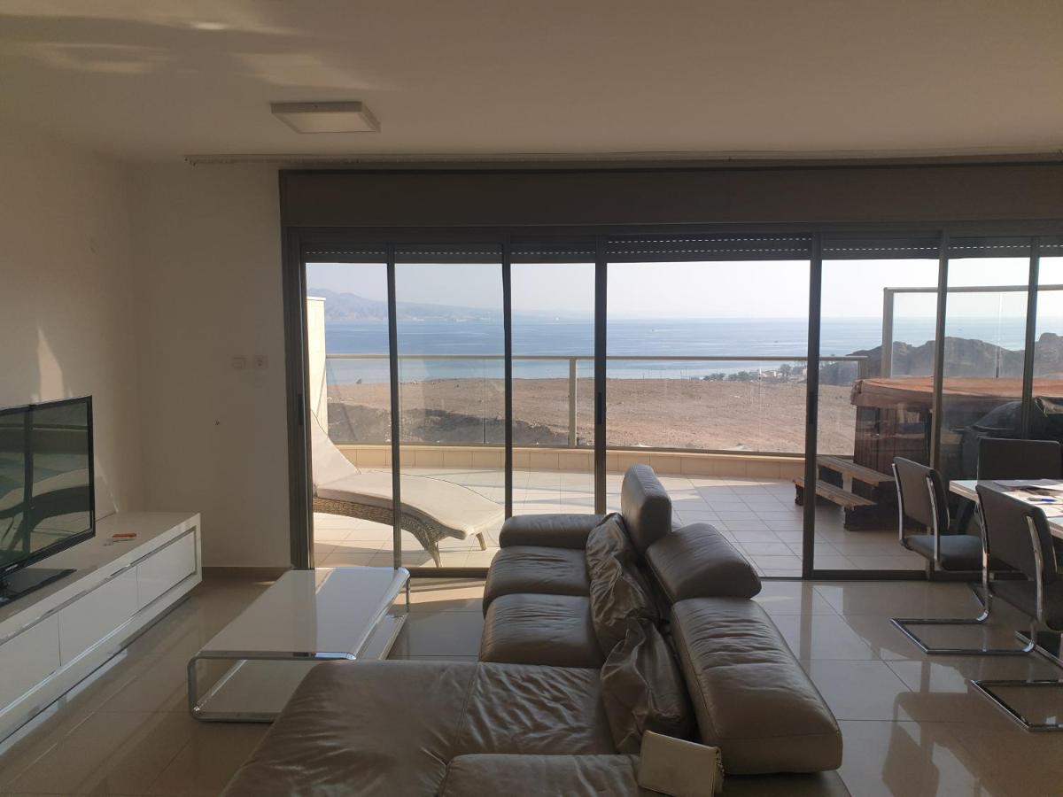 Luxury Exclusive Top Class Apartment On The Sea With Best Sea View And Jacuzzi רק למשפחות !!!! Ejlat Exteriér fotografie