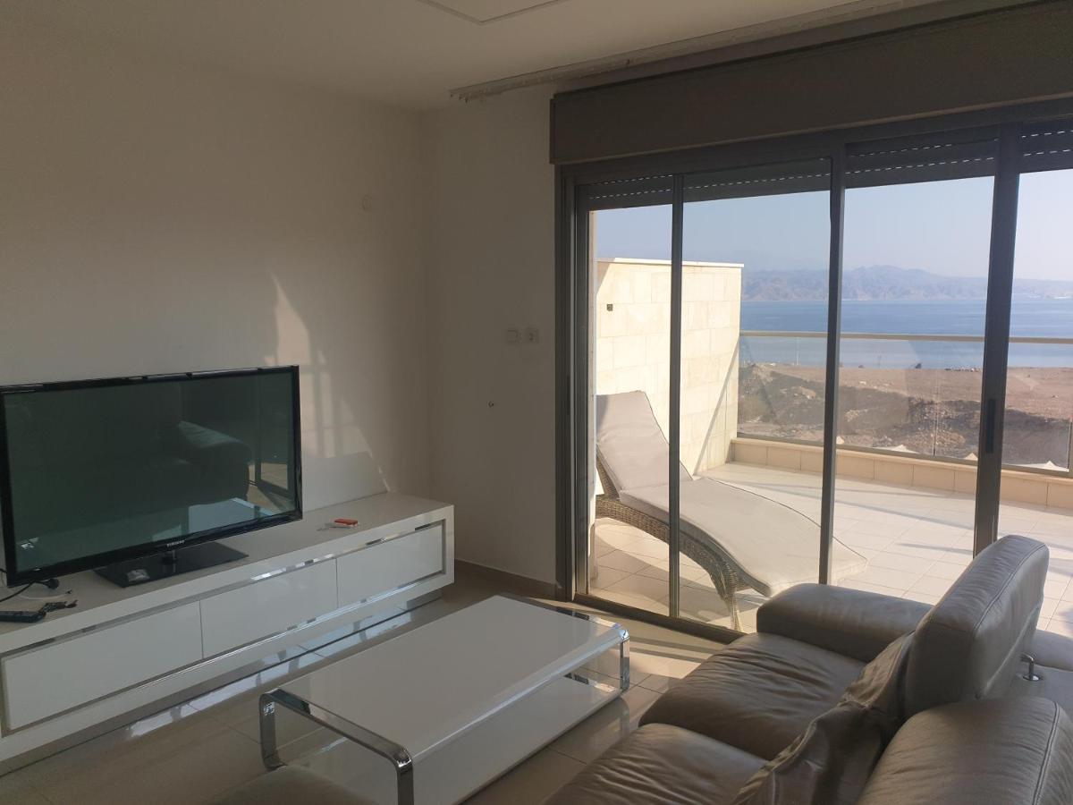Luxury Exclusive Top Class Apartment On The Sea With Best Sea View And Jacuzzi רק למשפחות !!!! Ejlat Exteriér fotografie