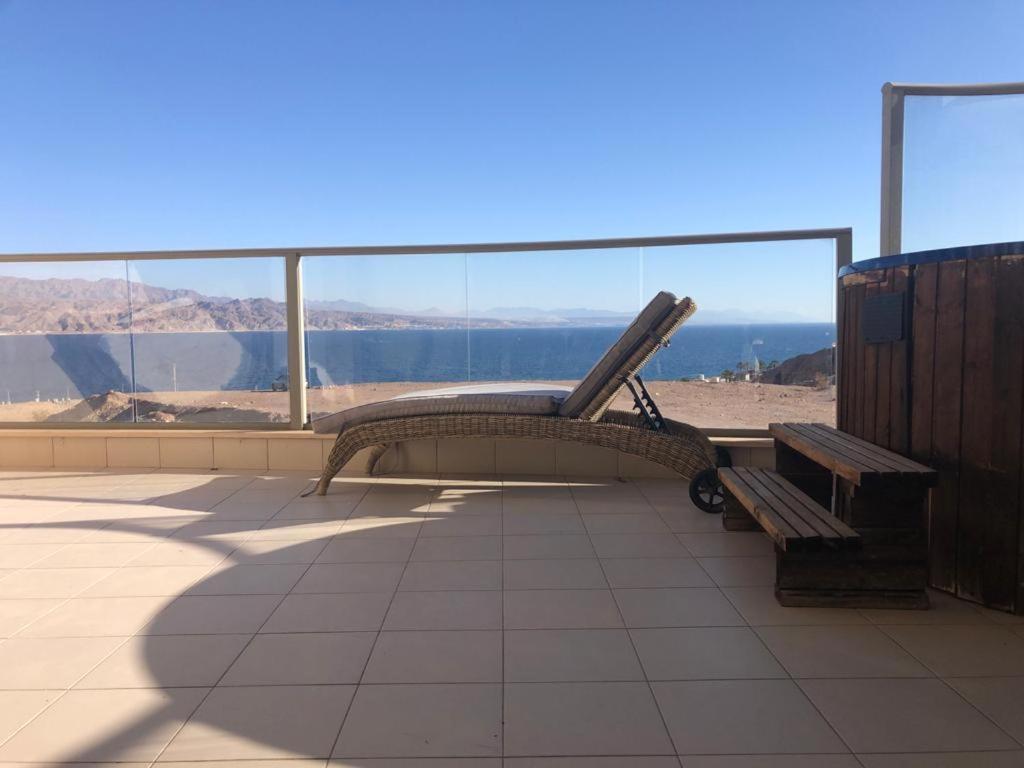Luxury Exclusive Top Class Apartment On The Sea With Best Sea View And Jacuzzi רק למשפחות !!!! Ejlat Exteriér fotografie